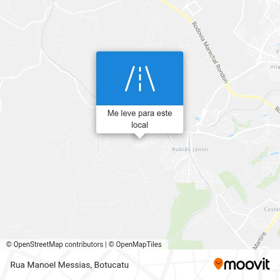 Rua Manoel Messias mapa