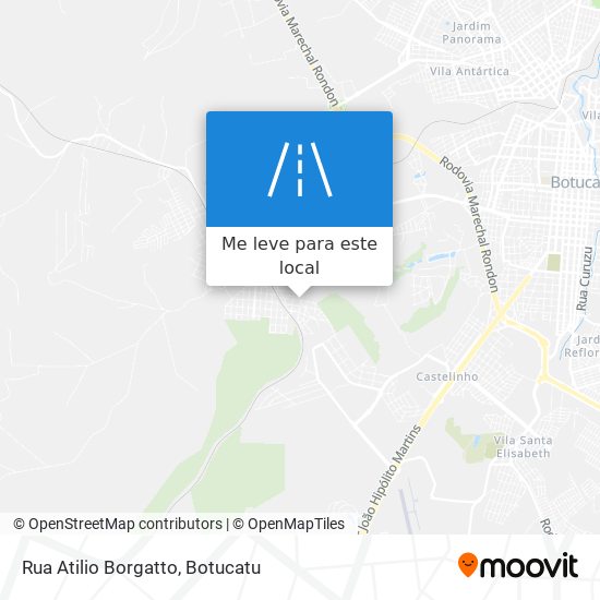 Rua Atilio Borgatto mapa