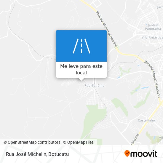 Rua José Michelin mapa
