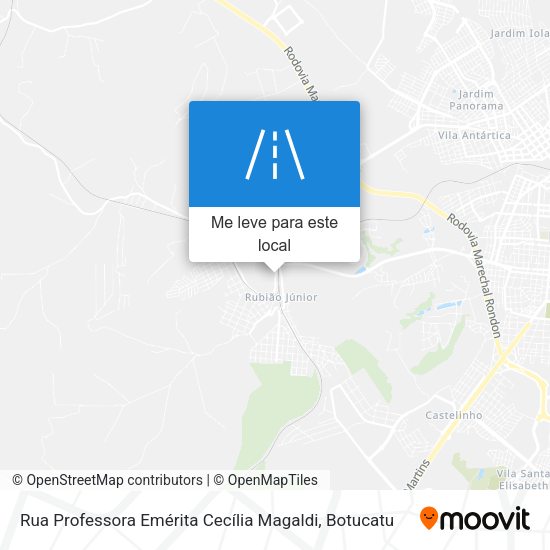 Rua Professora Emérita Cecília Magaldi mapa