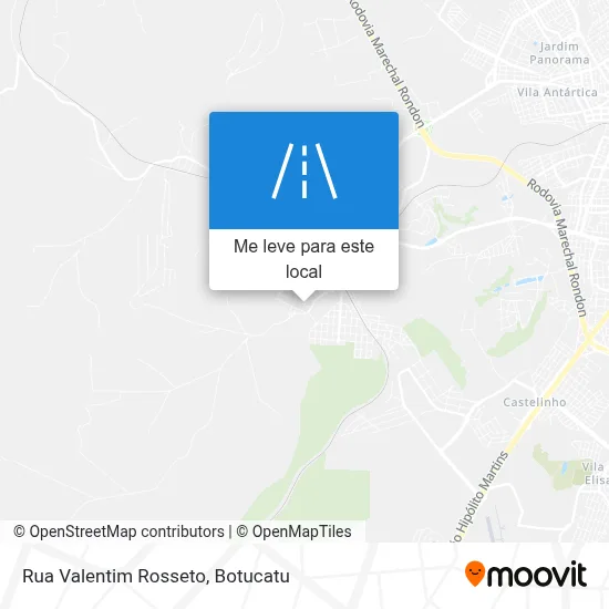 Rua Valentim Rosseto mapa