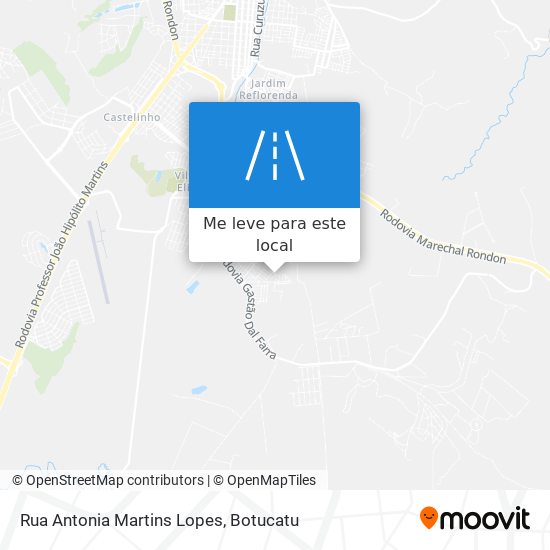 Rua Antonia Martins Lopes mapa