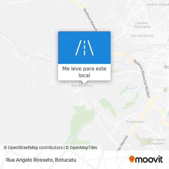 Rua Angelo Rosseto mapa