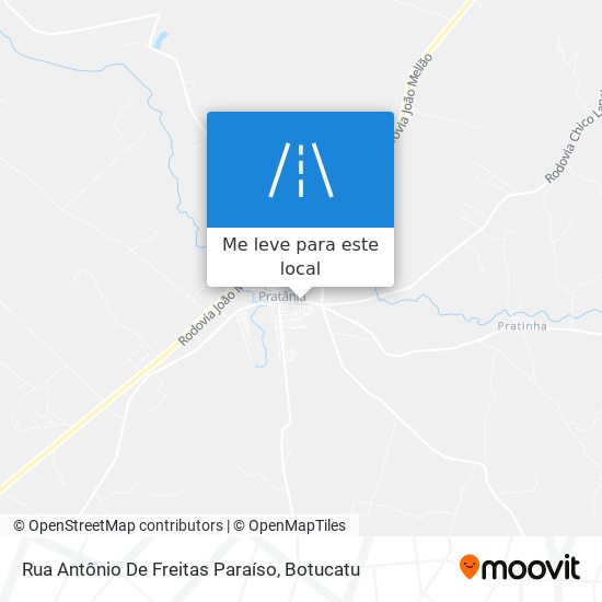 Rua Antônio De Freitas Paraíso mapa