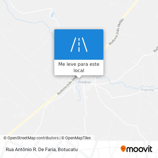 Rua Antônio R. De Faria mapa