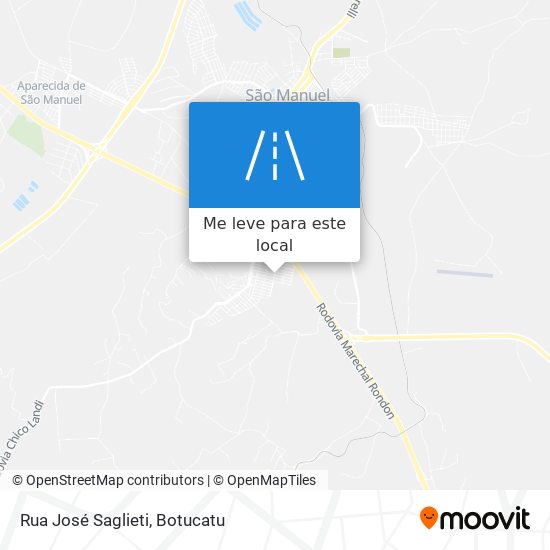 Rua José Saglieti mapa