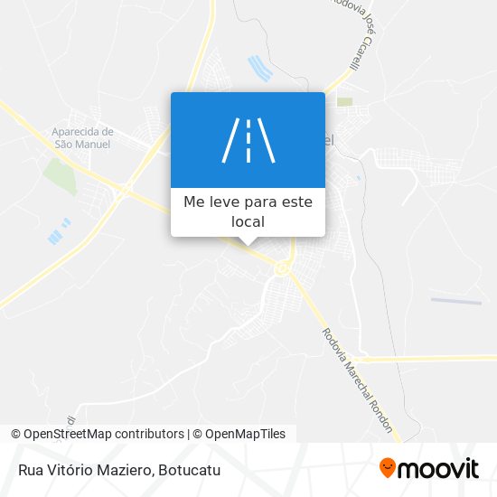 Rua Vitório Maziero mapa