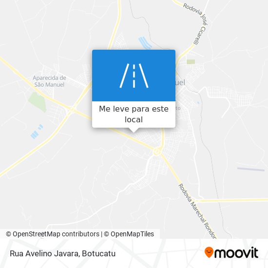 Rua Avelino Javara mapa