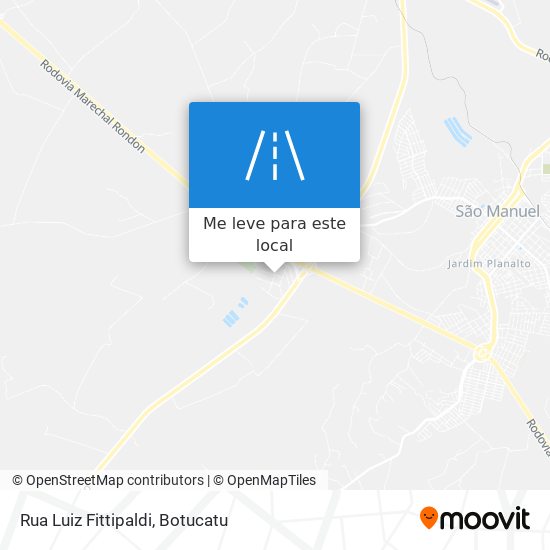 Rua Luiz Fittipaldi mapa