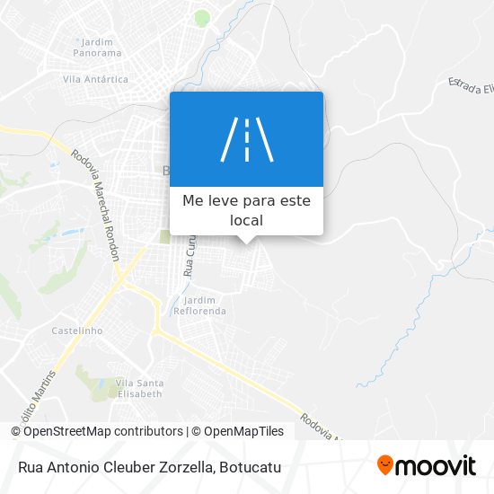 Rua Antonio Cleuber Zorzella mapa