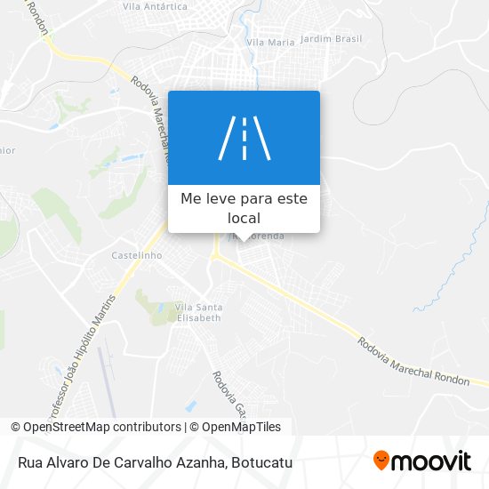 Rua Alvaro De Carvalho Azanha mapa