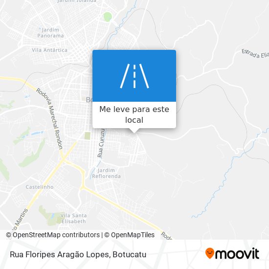 Rua Floripes Aragão Lopes mapa