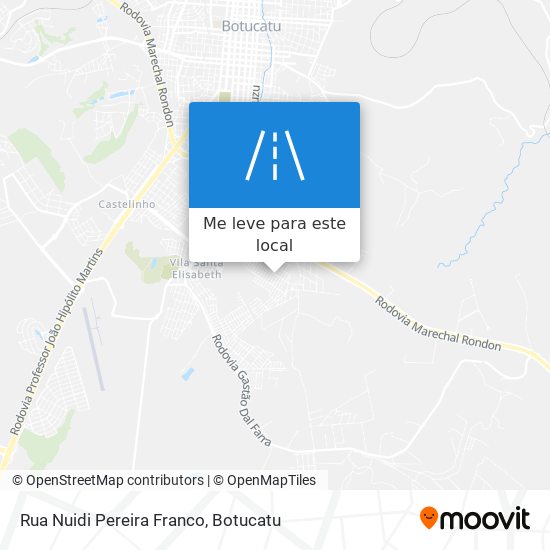 Rua Nuidi Pereira Franco mapa