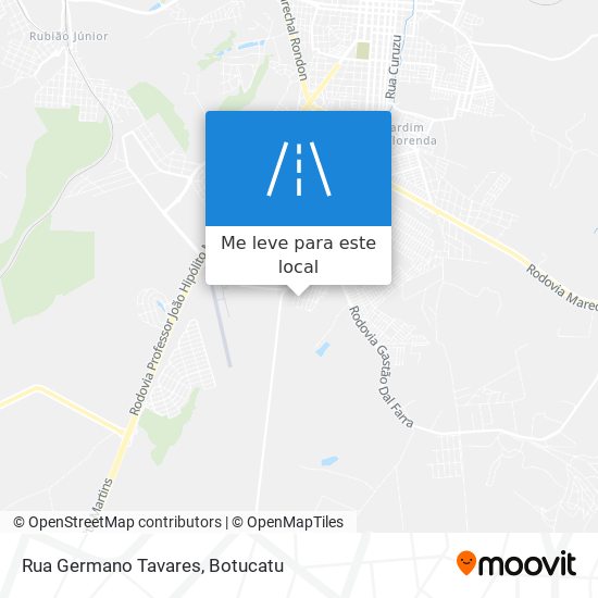 Rua Germano Tavares mapa