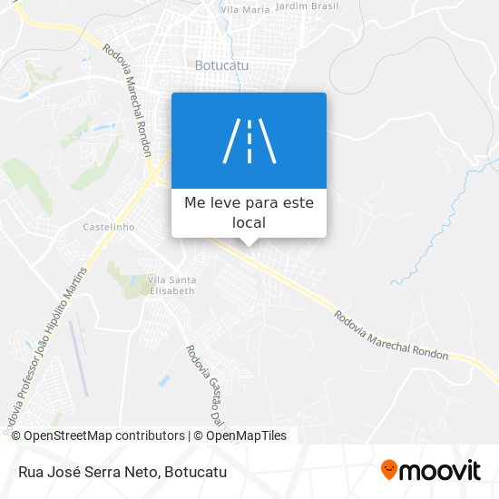 Rua José Serra Neto mapa