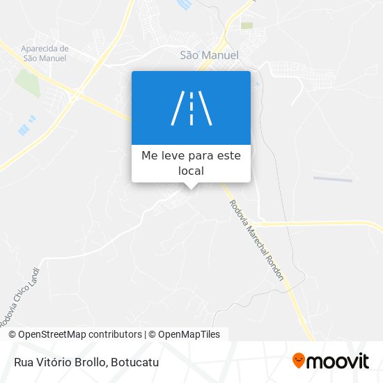 Rua Vitório Brollo mapa