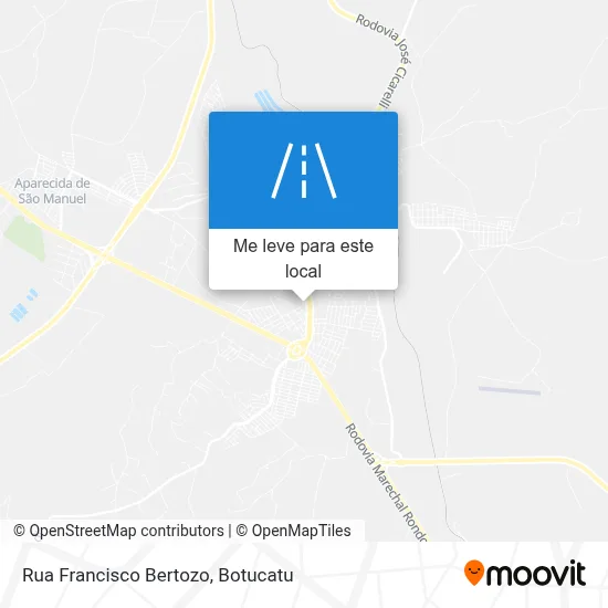 Rua Francisco Bertozo mapa