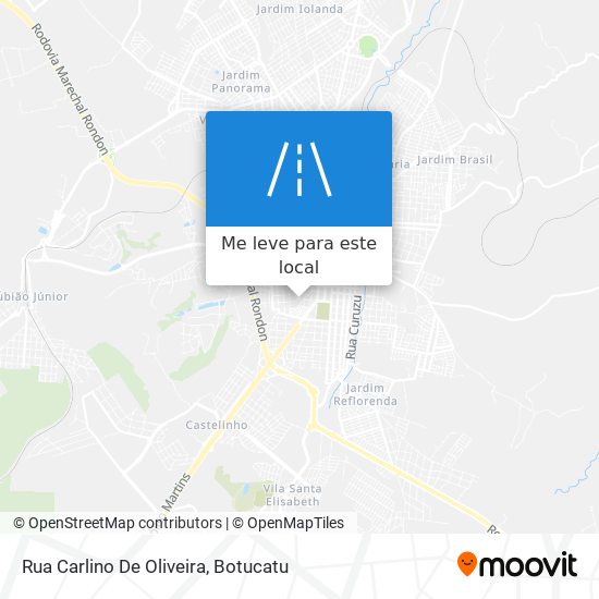 Rua Carlino De Oliveira mapa