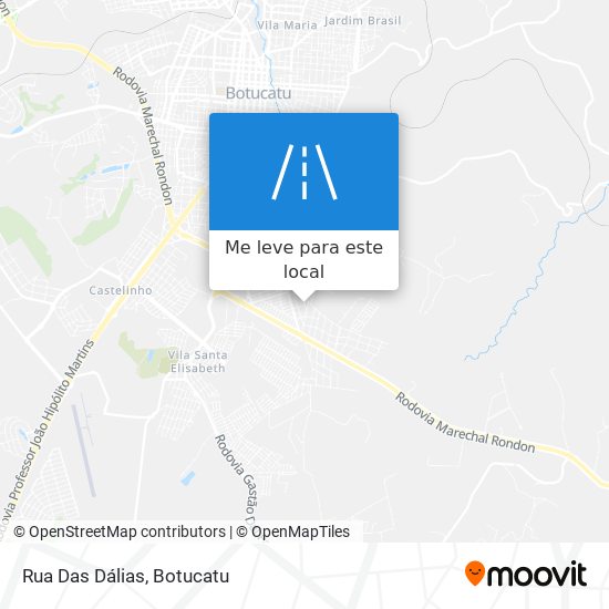 Rua Das Dálias mapa