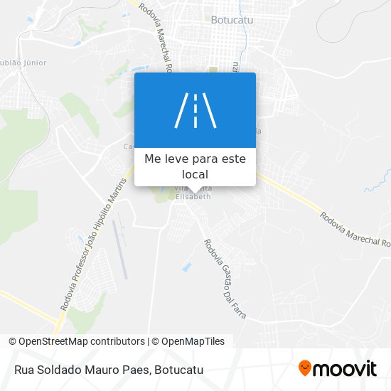 Rua Soldado Mauro Paes mapa