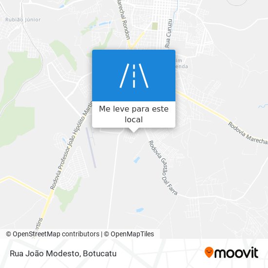 Rua João Modesto mapa