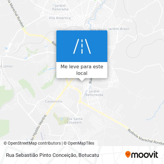 Rua Sebastião Pinto Conceição mapa