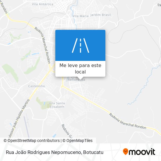 Rua João Rodrigues Nepomuceno mapa