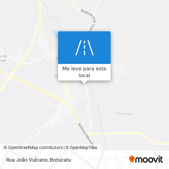 Rua João Vulcano mapa