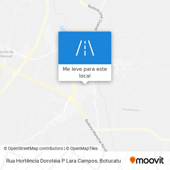 Rua Hortência Dorotéia P Lara Campos mapa