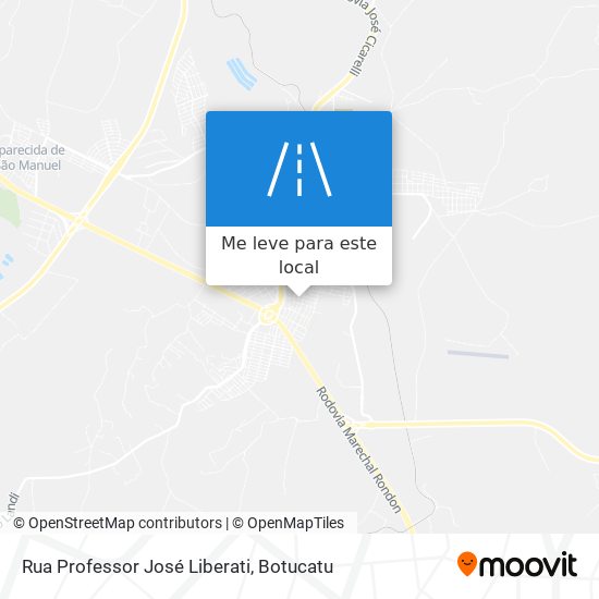 Rua Professor José Liberati mapa