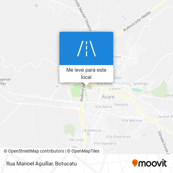 Rua Manoel Aguillar mapa