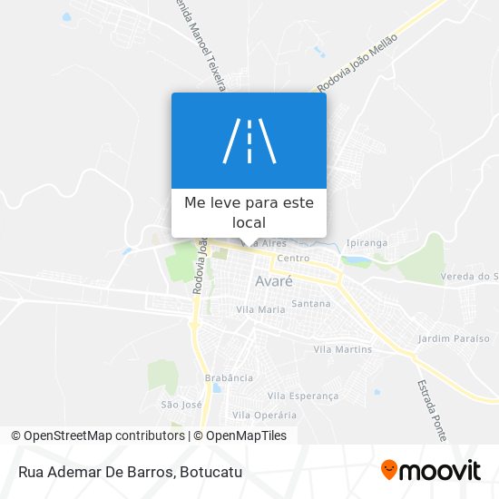 Rua Ademar De Barros mapa