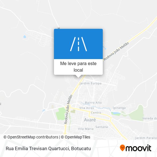 Rua Emilia Trevisan Quartucci mapa