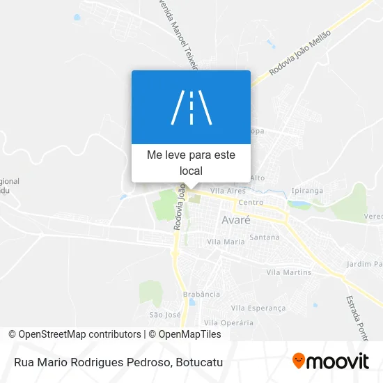 Rua Mario Rodrigues Pedroso mapa