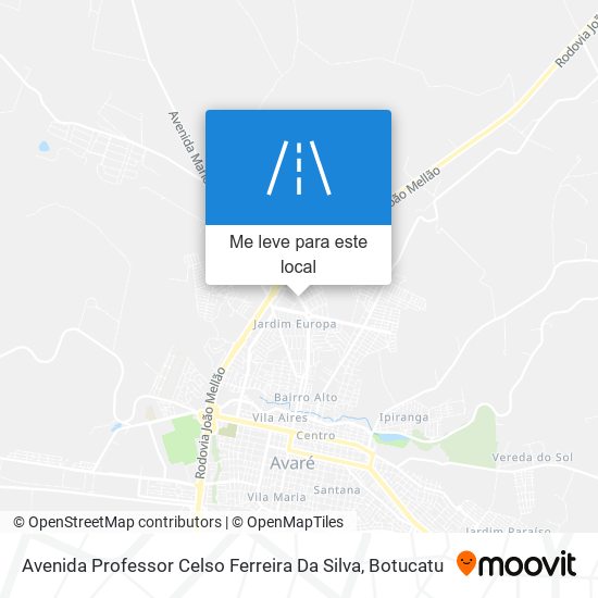 Avenida Professor Celso Ferreira Da Silva mapa