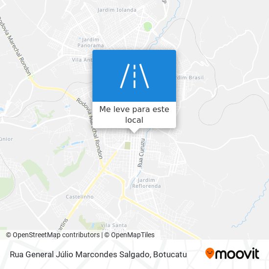 Rua General Júlio Marcondes Salgado mapa