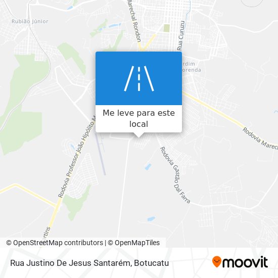 Rua Justino De Jesus Santarém mapa