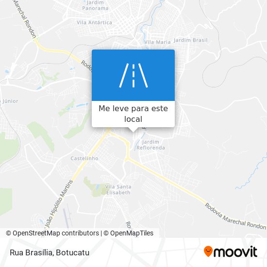 Rua Brasília mapa