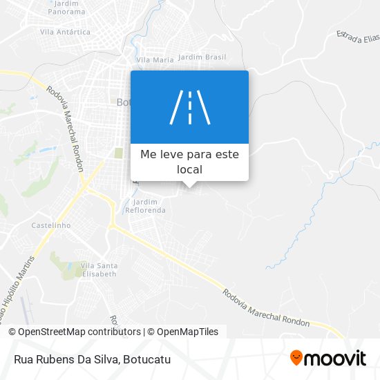 Rua Rubens Da Silva mapa