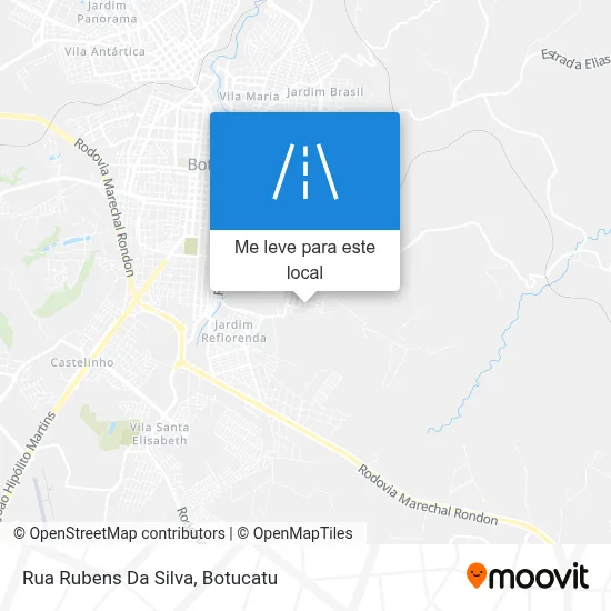 Rua Rubens Da Silva mapa