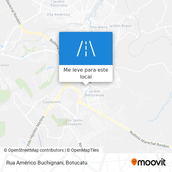 Rua Américo Buchignani mapa