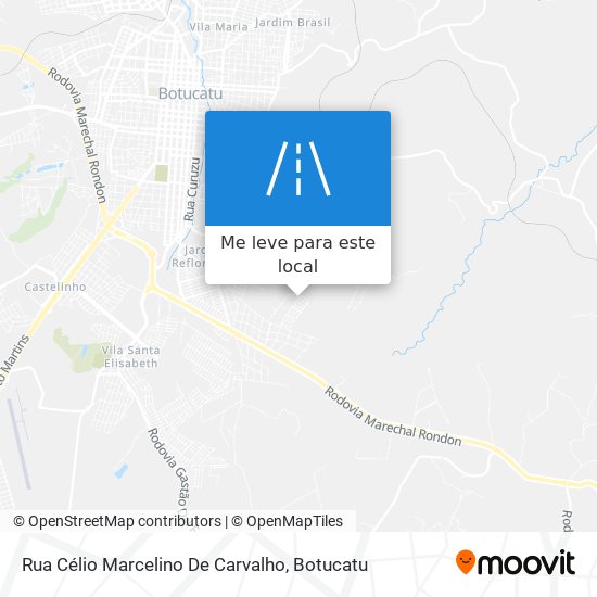 Rua Célio Marcelino De Carvalho mapa