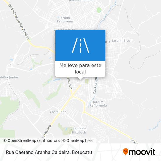 Rua Caetano Aranha Caldeira mapa