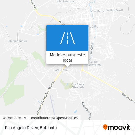 Rua Angelo Dezen mapa