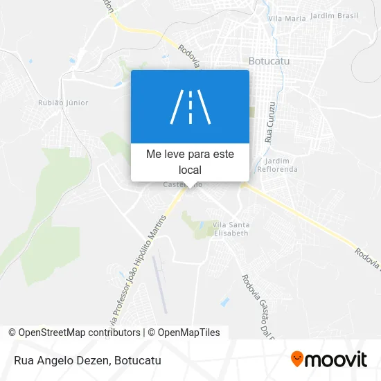 Rua Angelo Dezen mapa