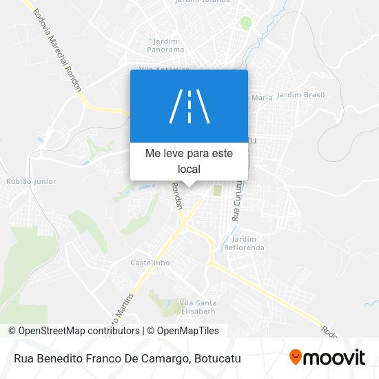 Rua Benedito Franco De Camargo mapa