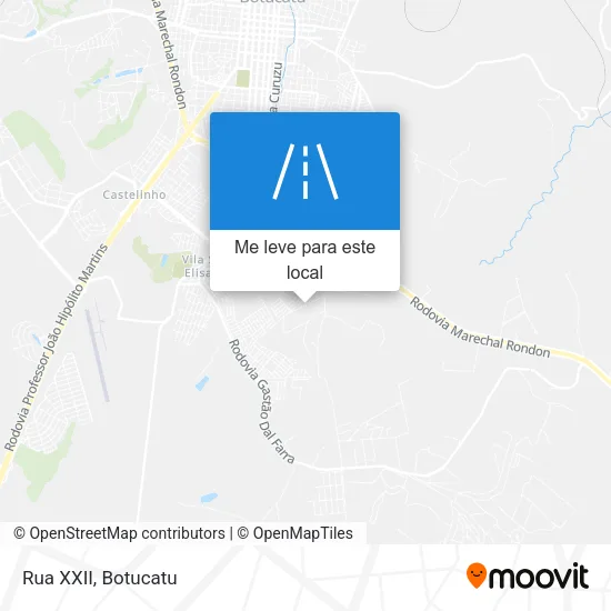 Rua XXII mapa