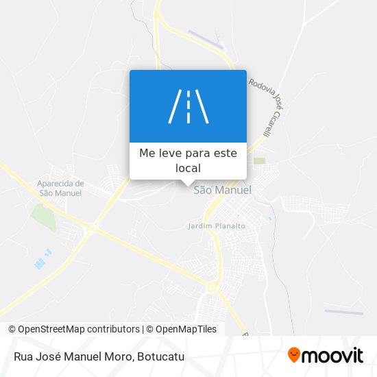 Rua José Manuel Moro mapa