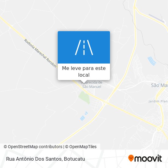 Rua Antônio Dos Santos mapa