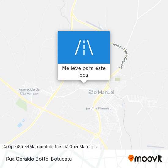 Rua Geraldo Botto mapa
